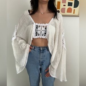 White Boho Top